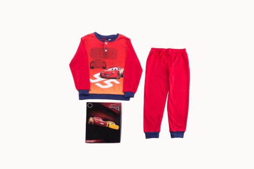 Verdák gyerek pamut pizsama - interlock pizsama - piros - 104