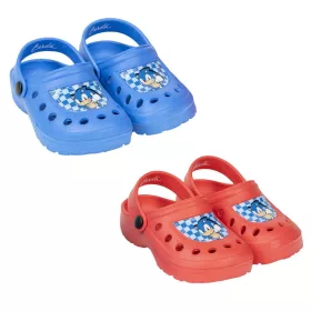 Sonic a sündisznó PIROS gyerek papucs, klumpa, clog