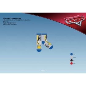   Disney Verdák csúszásgátlós teliplüss bokazokni gyerekeknek - szürke-kék - 23-26