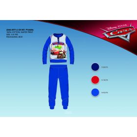   Téli pamut interlock gyerek pizsama - Disney Verdák - középkék - 98