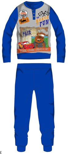 Disney Verdák téli vastag gyerek pizsama - pamut flanel pizsama - középkék - 110