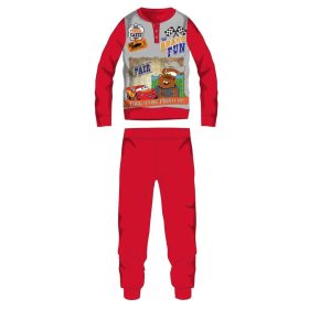  Disney Verdák téli vastag gyerek pizsama - pamut flanel pizsama - piros - 98
