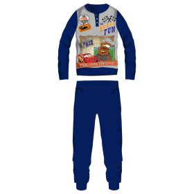   Disney Verdák téli vastag gyerek pizsama - pamut flanel pizsama - sötétkék - 98