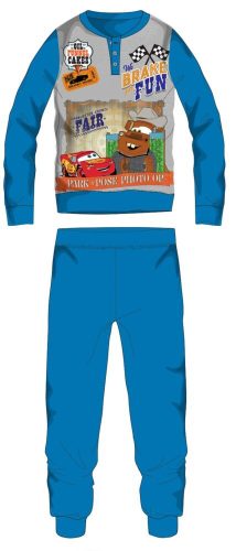 Disney Verdák téli vastag gyerek pizsama - pamut flanel pizsama - világoskék - 104