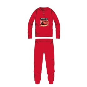  Disney Verdák téli pamut gyerek pizsama - interlock pizsama - piros - 110