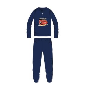   Disney Verdák téli pamut gyerek pizsama - interlock pizsama - sötétkék - 104