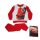 Téli pamut gyerek pizsama - Verdák - piros - 104