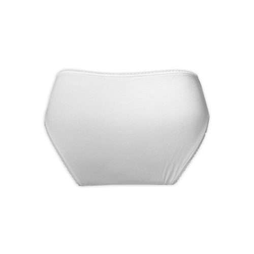 Partea de jos pentru femei - cu parte laterală mare - decorată cu inserții de dantelă în față și în talie - albină - XL