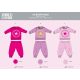 Enrico Coveri langer, dünner Babypyjama – Pyjama aus 100 % Baumwolle