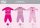 Enrico Coveri hosszú vékony baba pizsama - 100% pamut pizsama - világosrózsaszín - 86
