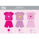 Enrico Coveri short sleeve summer baby pajamas - 100% cotton pajamas