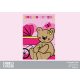 Coperta in pile per neonato Enrico Coveri - 90 x 120 cm - rosa