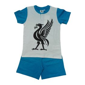   Pigiama per bambini in cotone a maniche corte - Evidence - blu medio