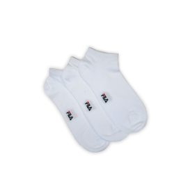   Fila Unisex-Merzerisierte Secret-Socken – 3 Paar/Packung – Secret-Socken aus Baumwolle – Weiß – 39–42