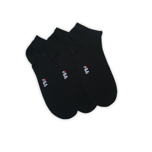 Calzini secret mercerizzati unisex Fila - 3 paia/confezione - calzini secret in cotone - nero - 39-42