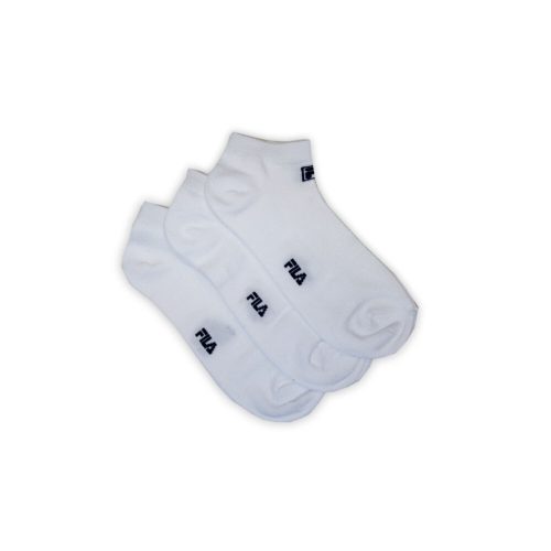 Șosete secrete unisex respirabile Fila - 3 perechi/pachet - șosete secrete din bumbac - alb - 39-42