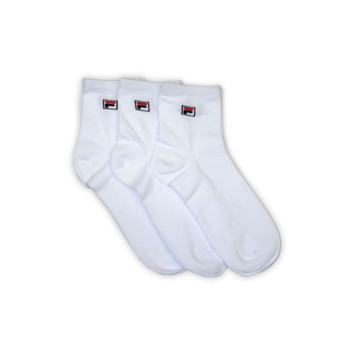 Fila unisex pamut zokni - rövid állású zokni - 3 pár - fehér - 39-42