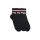 Fila unisex pamut zokni - rövid állású zokni - bordázott szár - 3 pár - sötétkék - 39-42