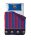 FC BARCELONA Bettwäscheset 100% Baumwolle, Tagesdecke 210x270 + Spannbettlaken 135x200+28 + Kissenbezug 45x155