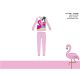 Flamingo tenké bavlněné dětské pyžamo - žerzejové pyžamo - světle růžové - 98
