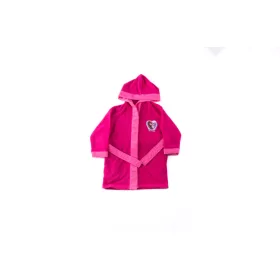   Detský župan - Mikrovlákno s kapucňou - Ľadová magic - 110-116 - ružová