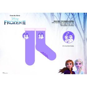   Disney Jégvarázs csúszásgátlós meleg téli zokni gyerekeknek - sherpa zokni - lila