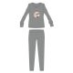 Disney Frozen cotton flannel pajamas - winter thick children's pajamas - gray - 110