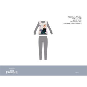   Disney Jégvarázs vékony pamut gyerek pizsama - jersey pizsama - sötétszürke - 104