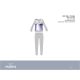 Disney Frozen thin cotton children's pajamas - jersey pajamas - light gray - 104