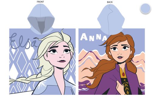 Disney Jégvarázs 55x110 cm gyorsan száradó poncsó