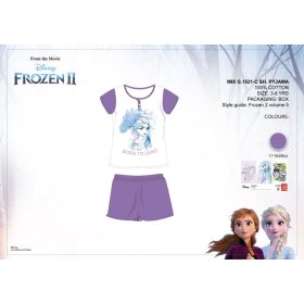   Pigiama estivo per bambini a maniche corte Disney Frozen - pigiama in cotone - viola