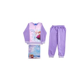 Jégvarázs gyerek pamut pizsama - flanel pizsama - világos lila