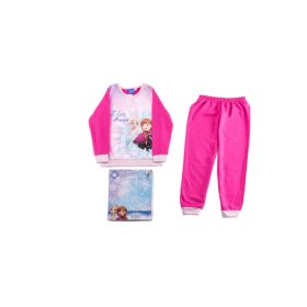 Jégvarázs gyerek pamut pizsama - flanel pizsama - rózsaszín - 98