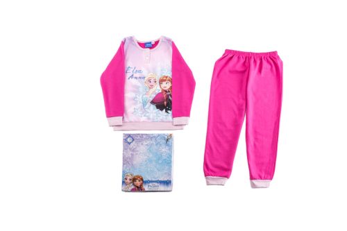 Jégvarázs gyerek pamut pizsama - flanel pizsama - rózsaszín - 98