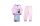 Flanel gyerek pizsama - Jégvarázs - világos rózsaszín - 98