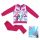 Téli pamut gyerek pizsama - Jégvarázs - pink - 116