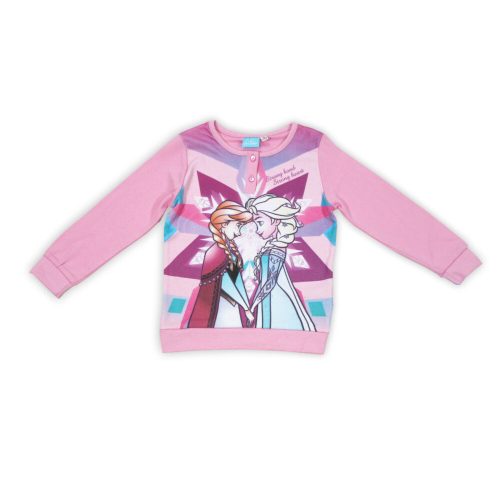 Téli pamut gyerek pizsama - Jégvarázs - világosrózsaszín - 98