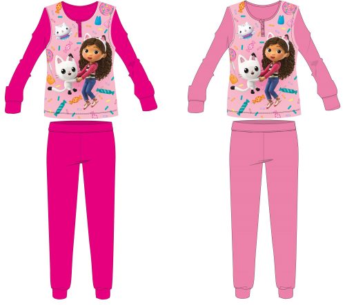 Gabi babaháza pamut jersey gyerek pizsama - pink - 104