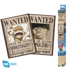   Jednodielna sada 2 plagátov Chibi 52x38cm Wanted Luffy & Zoro