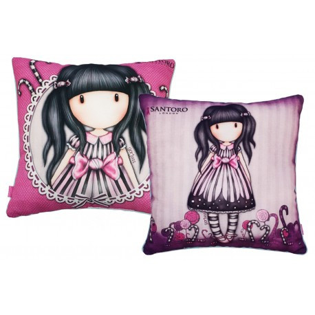 Cuscino Gorjuss, cuscino decorativo - 40x40 cm - viola-rosa