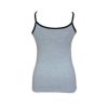 Women's cotton two-piece sports underwear set - sports panties-spaghetti strap top - gray - S