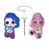 Cuscino giocattolo reversibile LOL per bambine - cuscino due in uno - rosa chiaro-blu reale