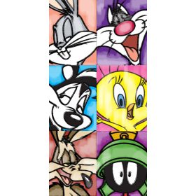 Asciugamano da spiaggia Looney Tunes 100% cotone 70x140cm