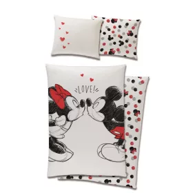   MICKEY MOUSE love beddings Posteľná súprava 100% bavlna 140x200 + 65x65