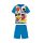 Nyári rövid ujjú gyerek pamut pizsama - Disney Mickey egér - középkék - 110