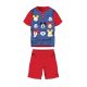 Letné detské bavlnené pyžamo s krátkym rukávom - Disney Mickey Mouse - s nápisom Be yourself - červené - 110