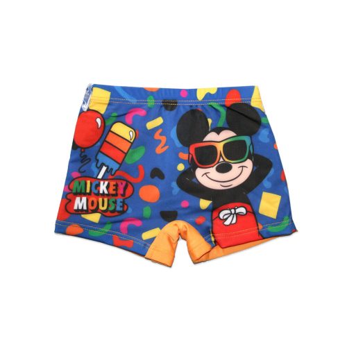 Disney Mickey egér fürdő boxer kisfiúknak - Mickey mouse felirattal - narancssárga - 110
