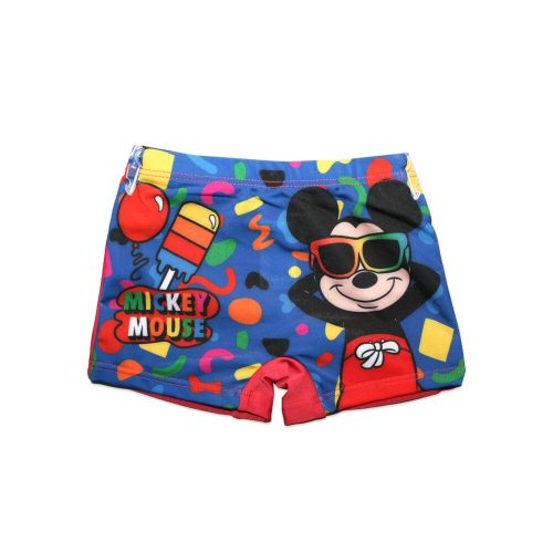 Disney Mickey egér fürdő boxer kisfiúknak - Mickey mouse felirattal - piros - 110