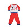Hosszú vékony pamut baba pizsama - Mickey egér - Jersey - piros - 80