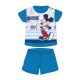 Pigiama estivo per bebè in cotone a maniche corte - Disney Topolino - a righe - blu medio - 80